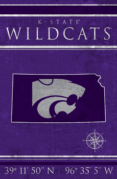 Kansas State Wildcats Coordinates 17x26