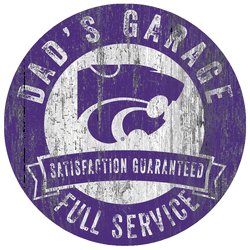 Kansas State Wildcats Dad's Garage Sign