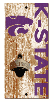 Kansas State Wildcats Distressed Bottle Opener