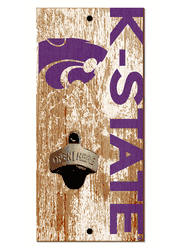 Kansas State Wildcats Distressed Bottle Opener