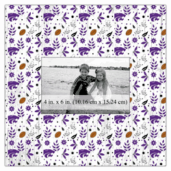 Kansas State Wildcats Floral Pattern 10x10 Frame