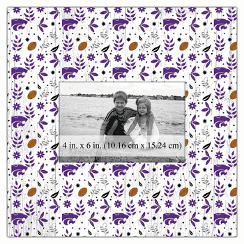 Kansas State Wildcats Floral Pattern 10x10 Frame