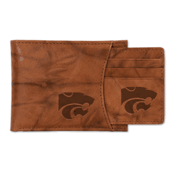 Kansas State Wildcats  Genuine Leather Slider Wallet