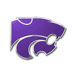Kansas State Wildcats Heavy Duty Aluminum Embossed Color Emblem
