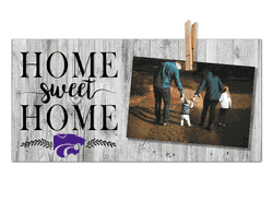 Kansas State Wildcats Home Sweet Home Clothespin 6x12