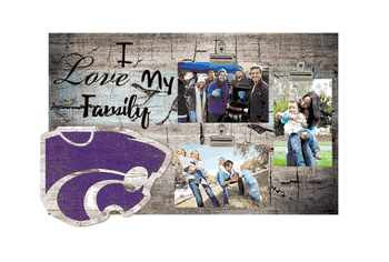 Kansas State Wildcats I Love my Family Clip Frame