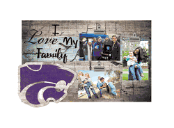 Kansas State Wildcats I Love my Family Clip Frame