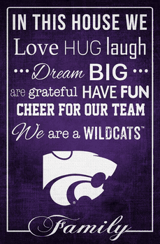 Kansas State Wildcats In This House 17x26