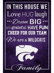 Kansas State Wildcats In This House 17x26