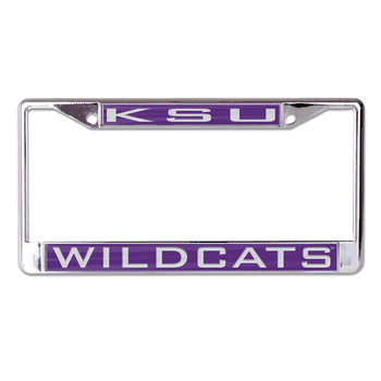 Kansas State Wildcats License Plate Frame - Inlaid