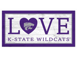 Kansas State Wildcats Love 6x12 Sign