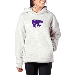 Kansas State Wildcats NCAA Kadi Hoodie with Zipper Pockets Heather Grey Small