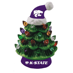 Kansas State Wildcats Ornament Christmas Tree LED 4 Inch
