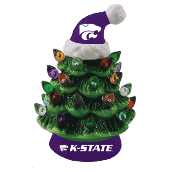 Kansas State Wildcats Ornament Christmas Tree LED 4 Inch