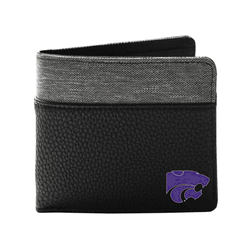 Kansas State Wildcats Pebble BiFold Wallet BLCK