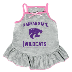 Kansas State Wildcats Pet Dress Grey Type XSmall