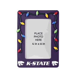 Kansas State Wildcats Picture Frame with Holiday Lights