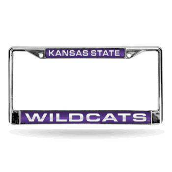 Kansas State Wildcats Purple Laser Chrome Frame