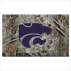 Kansas State Wildcats Rubber Scraper Door Mat Camo