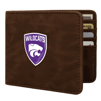 Kansas State Wildcats Shield Wallet - Brown
