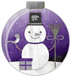 Kansas State Wildcats Snowglobe 12in Wall Art