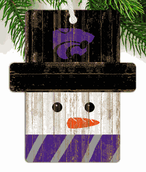 Kansas State Wildcats Snowman Ornament
