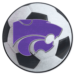 Kansas State Wildcats Soccer Ball Rug - 27in. Diameter