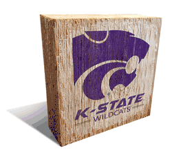 Kansas State Wildcats Team Logo Block 6X6