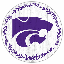 Kansas State Wildcats Welcome 12in Circle