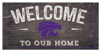 Kansas State Wildcats Welcome Distressed 6 x 12