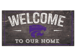Kansas State Wildcats Welcome Distressed 6 x 12
