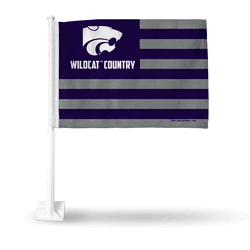 Kansas State Wildcats "Wildcat Country" Car Flag