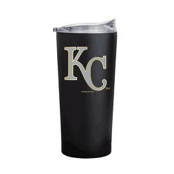 KC Royals 20oz Foil Black Powder Coat Tumbler