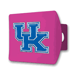 Kentucky Pink Metal Hitch Cover with  3D Color Emblem