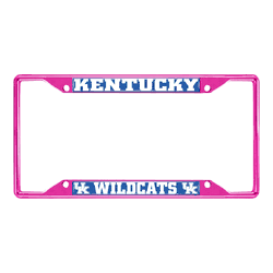 Kentucky Pink Metal License Plate Frame - 6.25"x12.25"