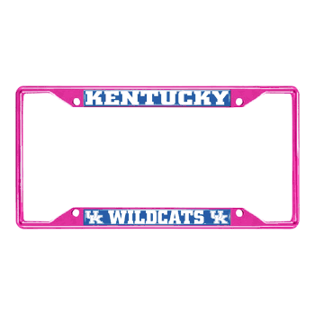 Kentucky Pink Metal License Plate Frame - 6.25