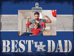 Kentucky Wildcats 10" x 8" Best Dad with Stripe Clip Frame