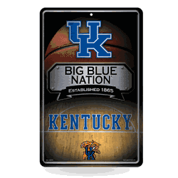 Kentucky Wildcats  11" x 17" Metal Home Dcor Sign