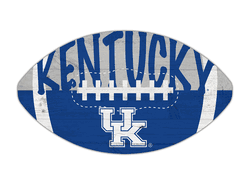 Kentucky Wildcats 12" Football Cutout Sign with City Name