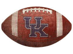 Kentucky Wildcats 12" Football Shaped Sign