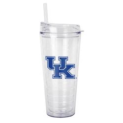 Kentucky Wildcats 22oz Flipside Dbl Wall Clear Tumbler