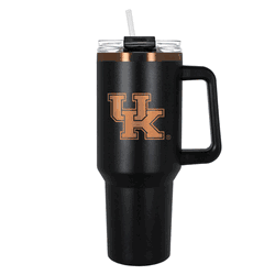 Kentucky Wildcats 40oz Black and Copper Colossus Travel Mug with Straw