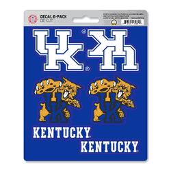 Kentucky Wildcats 6 Count Mini Decal Sticker Pack