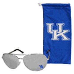 Kentucky Wildcats Aviator Sunglasses and Bag Set