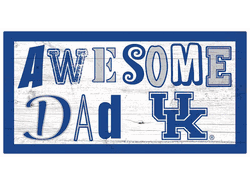 Kentucky Wildcats Awesome Dad 6x12 Sign