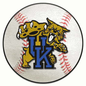 Kentucky Wildcats Baseball Rug - 27in. Diameter, Wildcat Logo