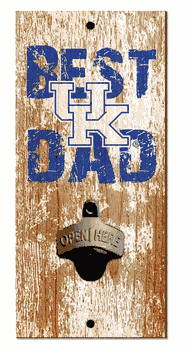 Kentucky Wildcats Best Dad Bottle Opener Wood Sign