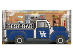 Kentucky Wildcats Best Dad Truck 6x12 Sign