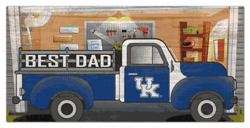 Kentucky Wildcats Best Dad Truck 6x12 Sign