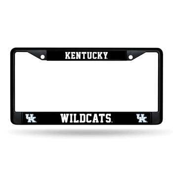 Kentucky Wildcats Standard Black Chrome Frame with Plastic Inserts 12